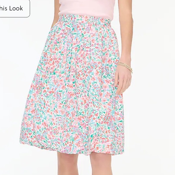 J Crew Floral Multicolor Women's Bubble Skirt size 2x new with tags - Picture 3 of 7